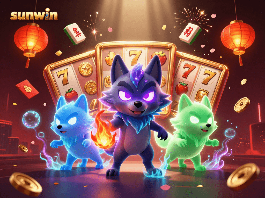 Experience thrilling moments with sunwin's captivating slot games featuring vibrant characters and dazzling elements.