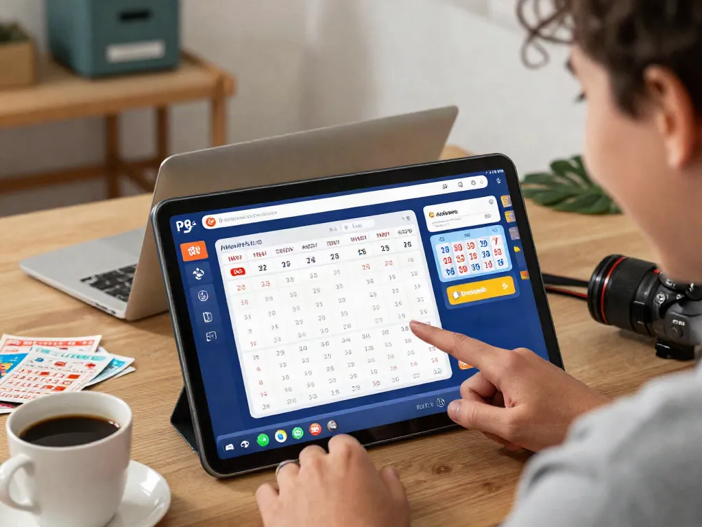 Exciting AMANAHTOTO online lottery experience with digital interface and user interaction.