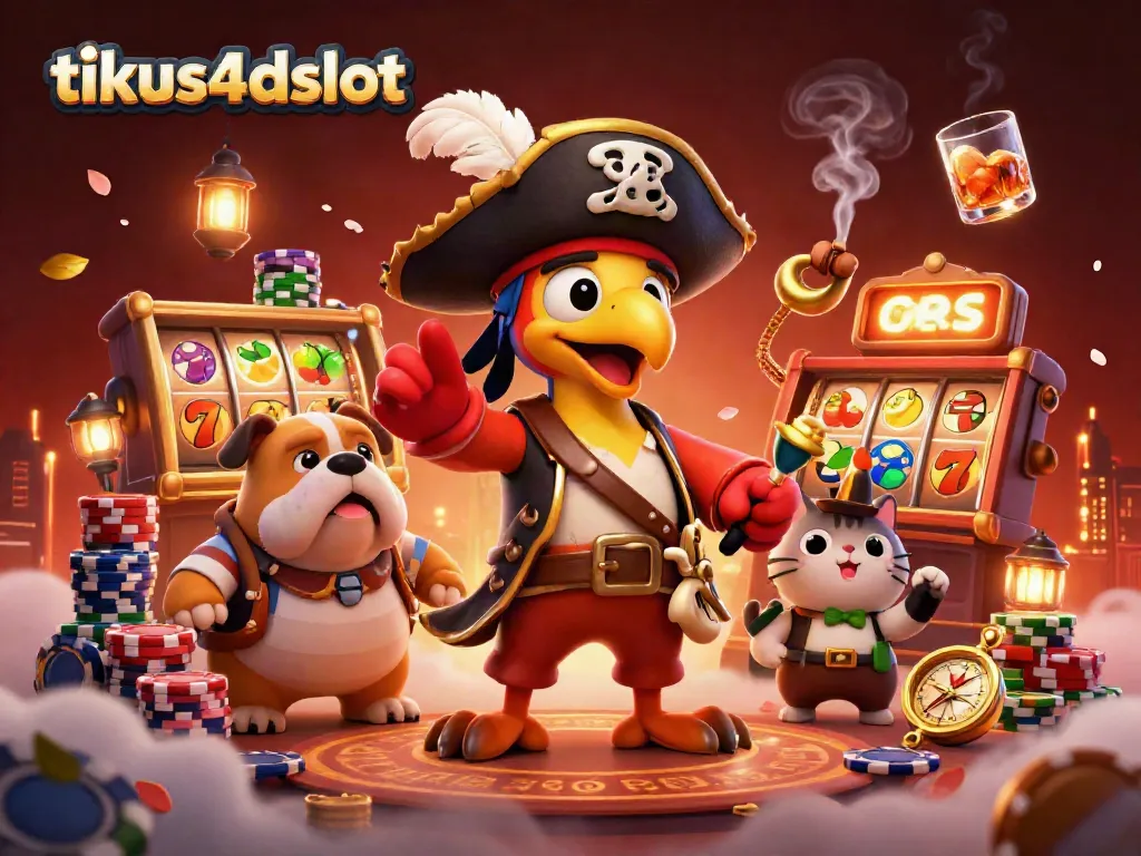 Akses praktis dan menyenangkan dengan tikus4dslot melalui ilustrasi kasino penuh warna dan ceria.
