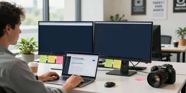 Marketer focusing on instant indexing strategies in a modern workspace.