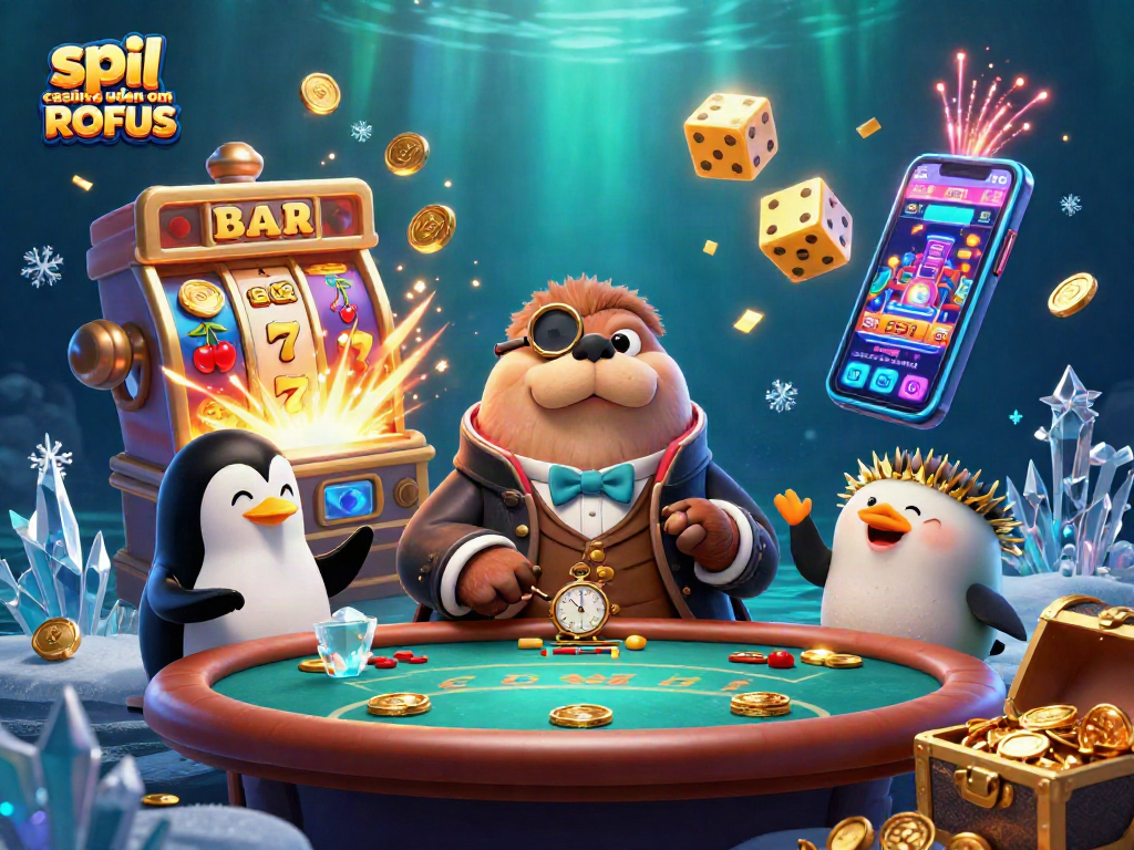 Experience spil casino uden om ROFUS with a jolly walrus and dynamic casino elements.