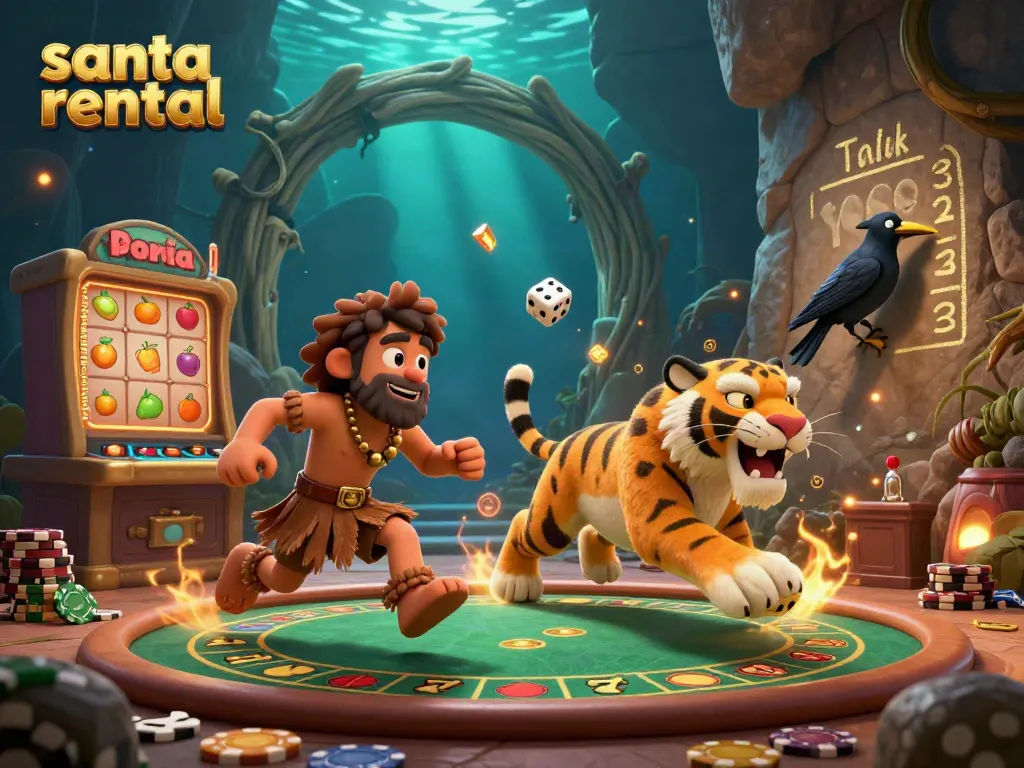 Experience the thrill of Santa rental advantages with engaging casino games and festive decorations.