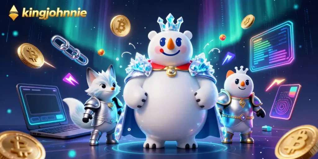 Experience thrilling action with kingjohnnie's immersive casino gaming featuring polar bear and snow fox