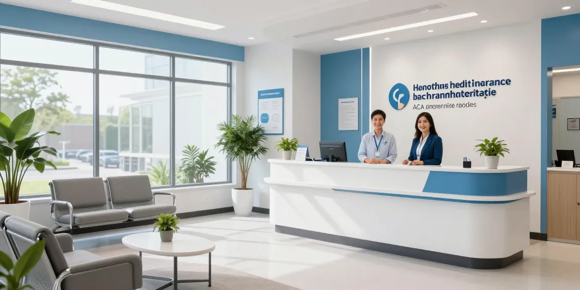 Short-term health insurance ACA alternative in a modern health clinic, showcasing patient care services and doctor consultations.