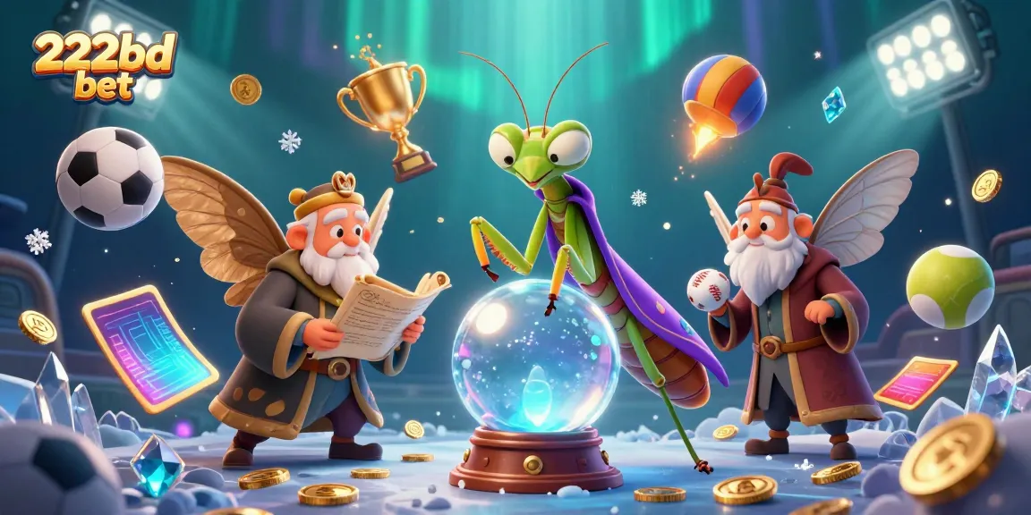 Engage with 222bd bet as a fortune teller reveals betting secrets in a vibrant 3D casino.