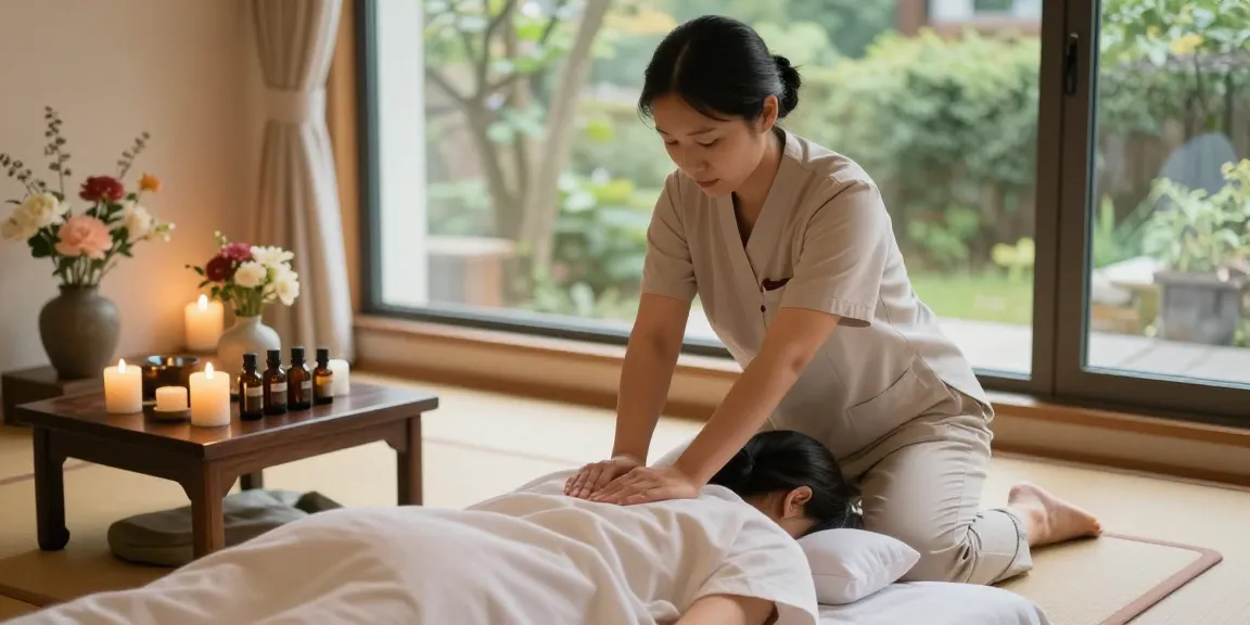 Experience soothing 서울출장안마 with a massage therapist in a tranquil setting, surrounded by calming elements.