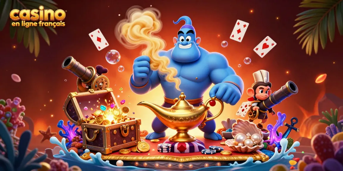 Découvrez les richesses du casino en ligne français avec un génie, un singe et des jeux fascinants.
