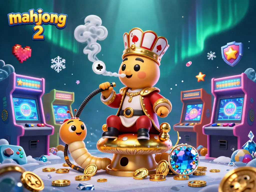 Engage with mahjong 2 to discover vibrant gameplay in a richly illustrated casino scene.