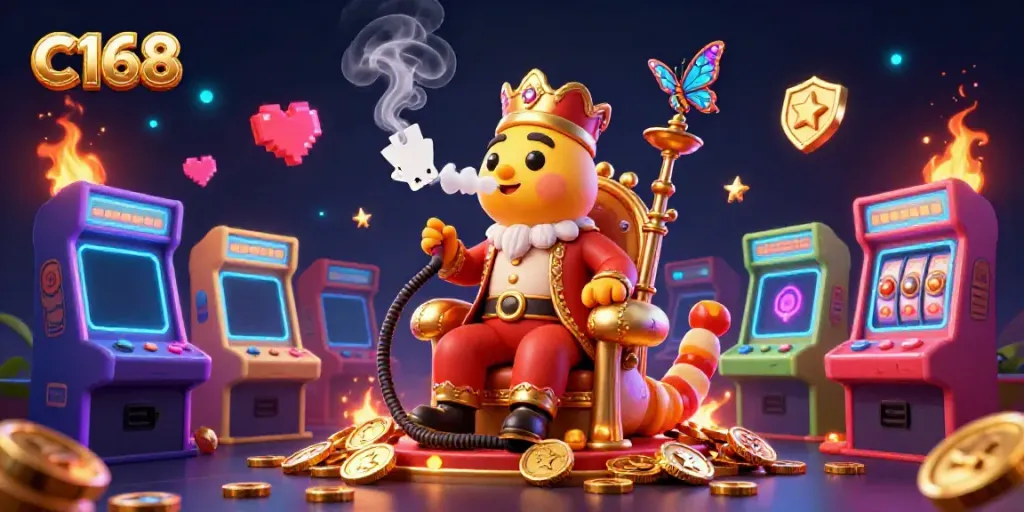 Engage in exciting gameplay with C168 as vibrant casino elements enhance the enchanted atmosphere.