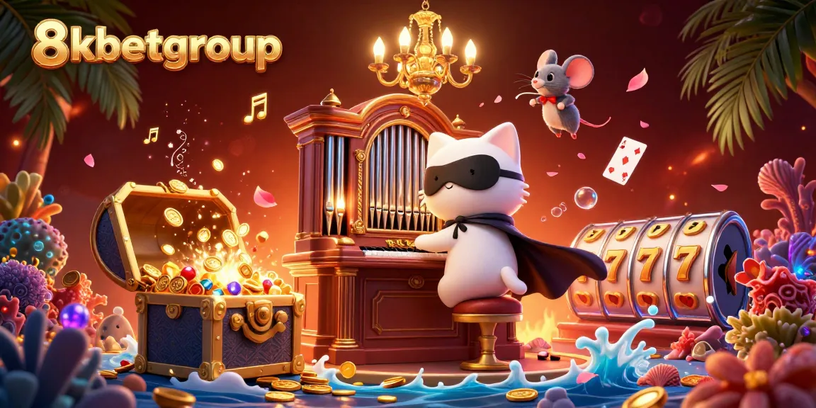 Win big with 8kbetgroup at an enchanting casino scene filled with excitement.