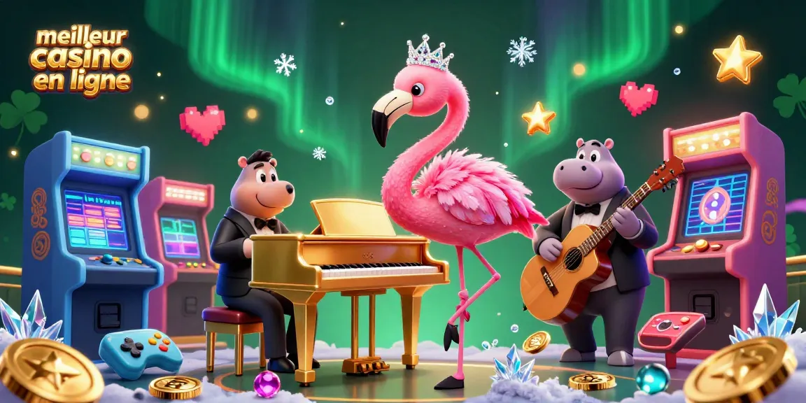 Découvrez le meilleur casino en ligne avec des personnages animés dans une scène vibrante de jeux.