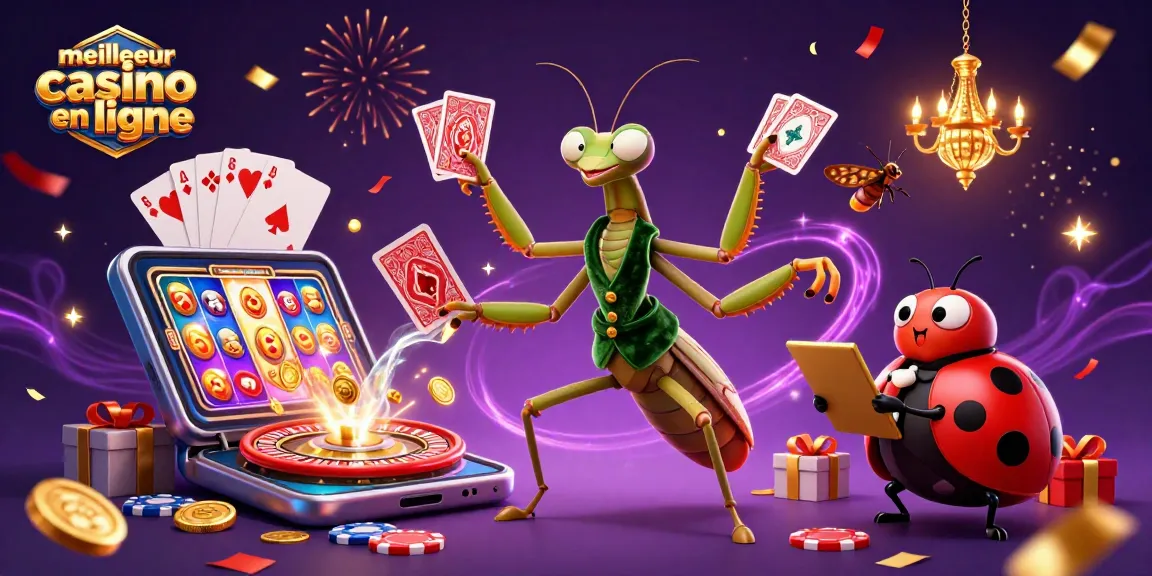 Jouer avec le meilleur casino en ligne, exemplifié par des personnages de casino en action.