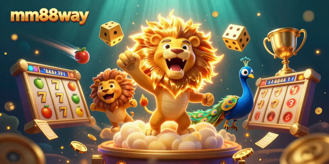 Spin and win with mm88way in this dynamic jackpot celebration scene filled with casino excitement.
