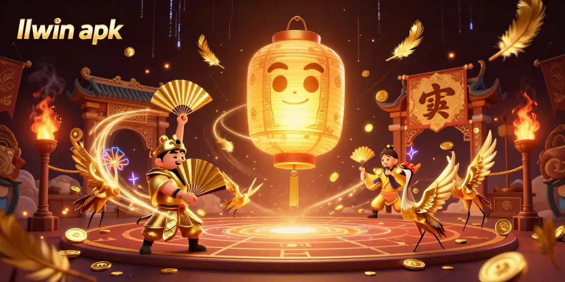 Experience thrill with the llwin apk at a vibrant casino illustrated scene with dynamic elements.