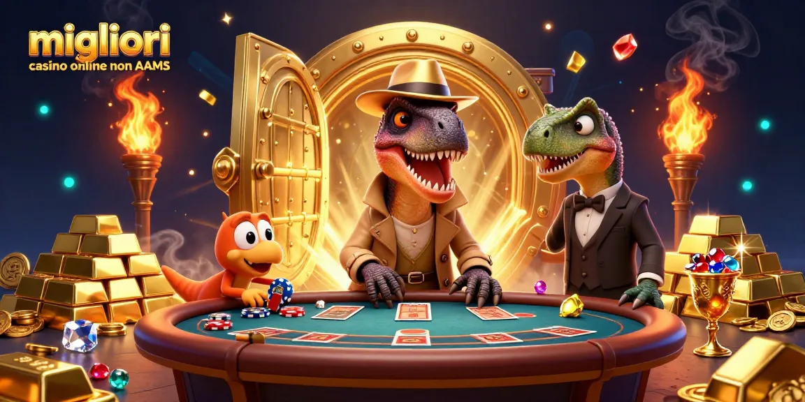 Migliori casino online non AAMS: velociraptor al tavolo blackjack e giurassico sullo sfondo