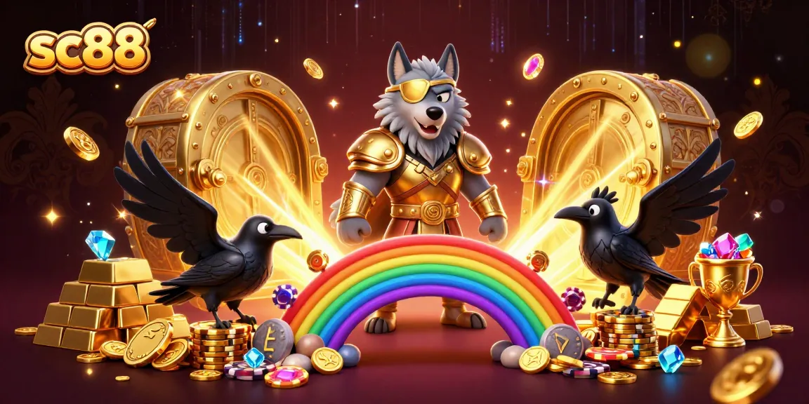 Experience the thrill of the casino with SC88's vibrant gaming atmosphere filled with treasures and excitement.