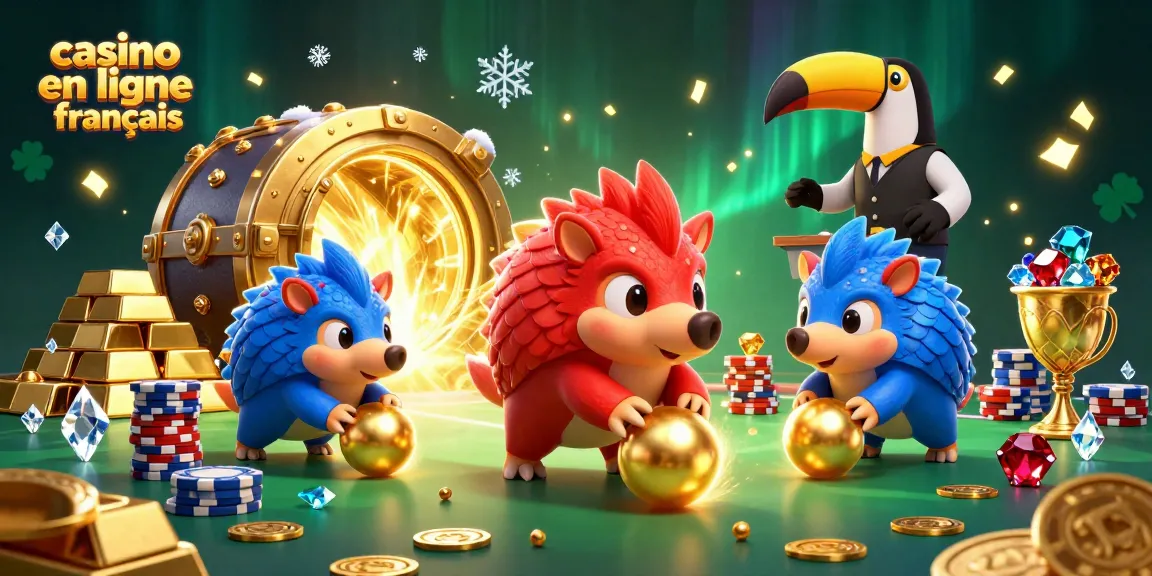 Jouez sur un casino en ligne français avec des pangolins rivaux et des éléments de jeu dynamiques.