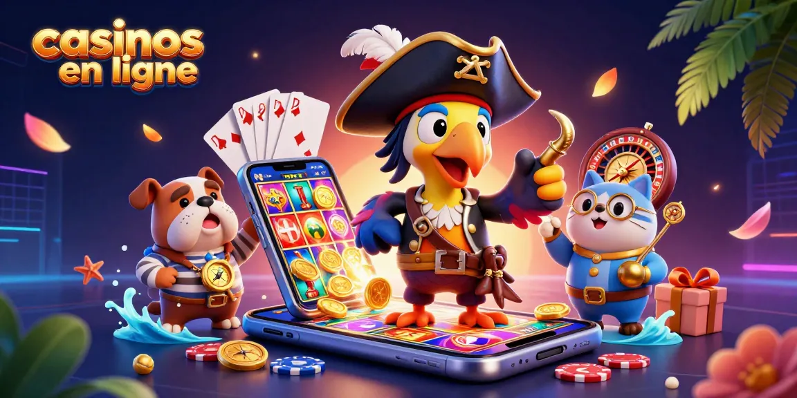 Jouez aux casinos en ligne avec des personnages animés et des éléments de jeu captivants.