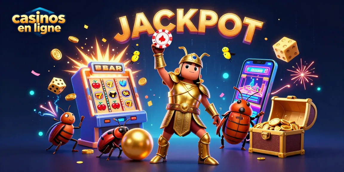 Gagnez avec des casinos en ligne grâce à cet art 3D captivant représentant une victoire au poker.