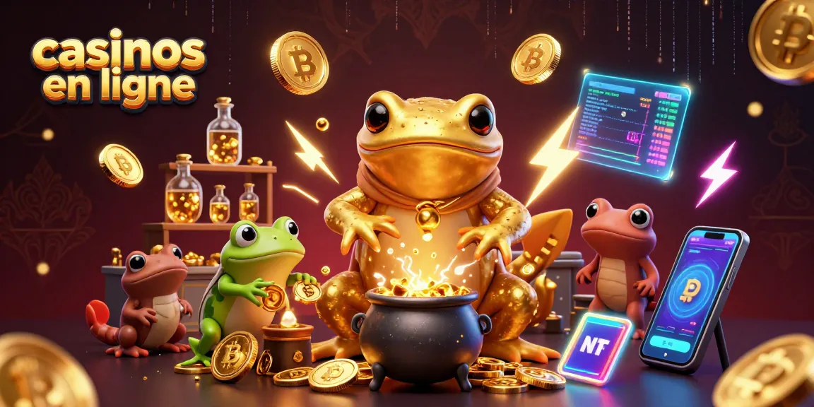 Profitez des casinos en ligne avec un alchimiste doré et des éléments numériques captivants.
