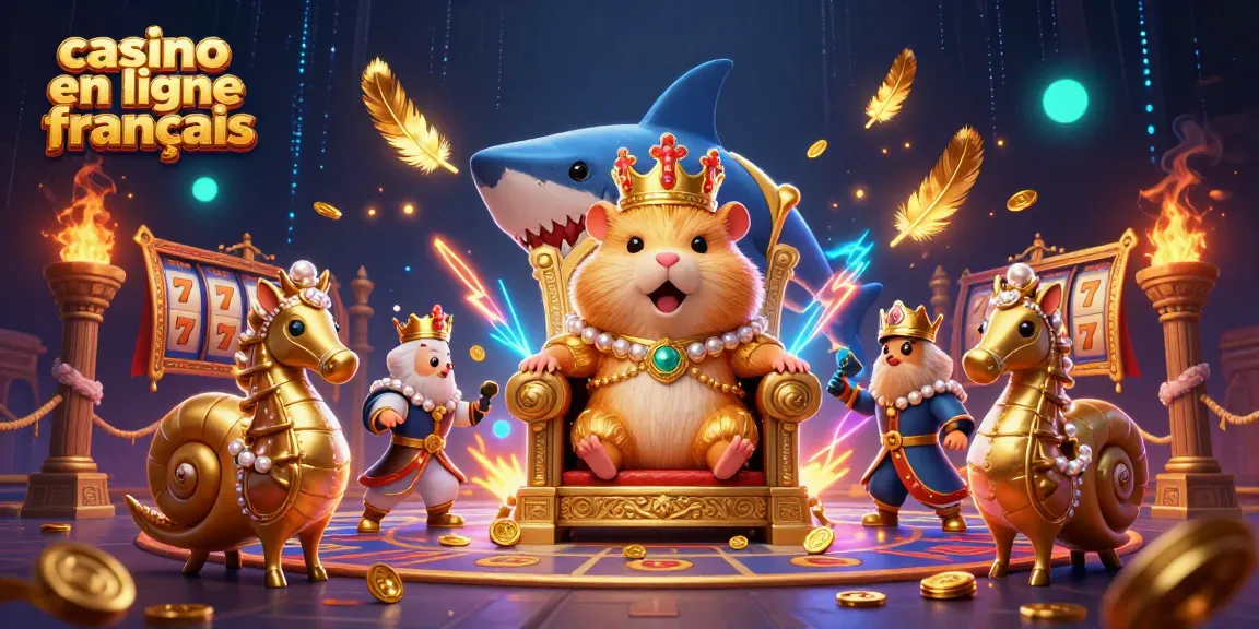 Explorez le casino en ligne français avec le roi hamster et ses gardes hippocampe.