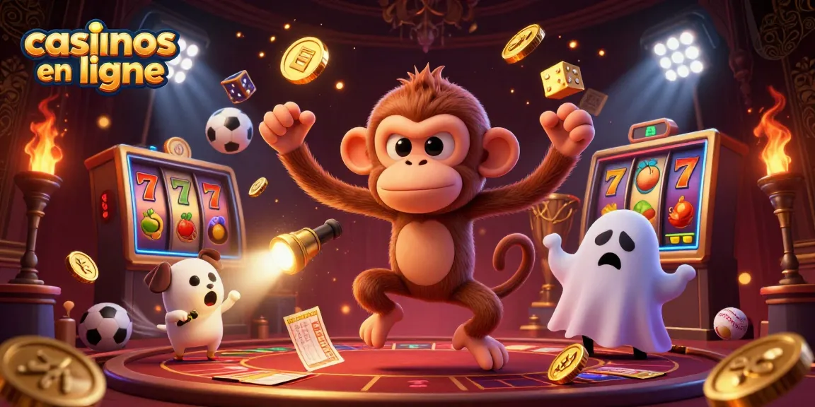 Les casinos en ligne présentent un chien chasseur de fantômes effrayé et un singe poltergeist jonglant avec des objets dorés.