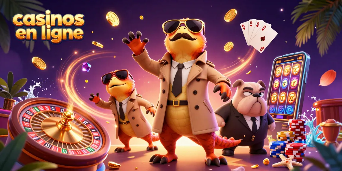 Entrez dans des casinos en ligne avec ces raptors comiques en trench coat.