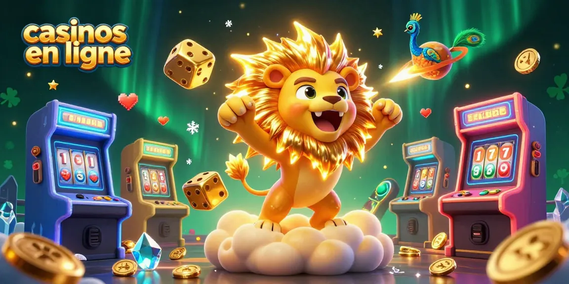 Devenez un champion des casinos en ligne avec cette illustration captivante de jeux et de gains.